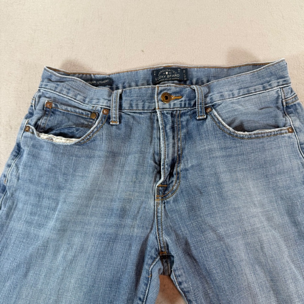 Lucky Brand 221 Original Straight Jeans Mens 32x30 Medium Wash Denim - Picture 6 of 13